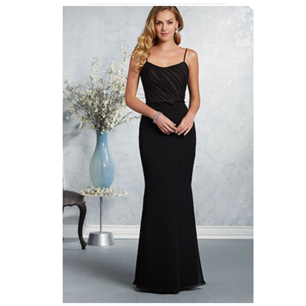 Alfred Angelo Black Maxi Dress